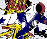 Roy Lichtenstein Blam painting